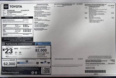 2025 Toyota Tacoma SR5