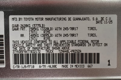 2026 Toyota Tacoma SR5