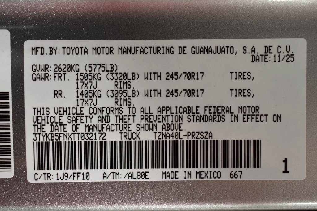 2026 Toyota Tacoma SR5