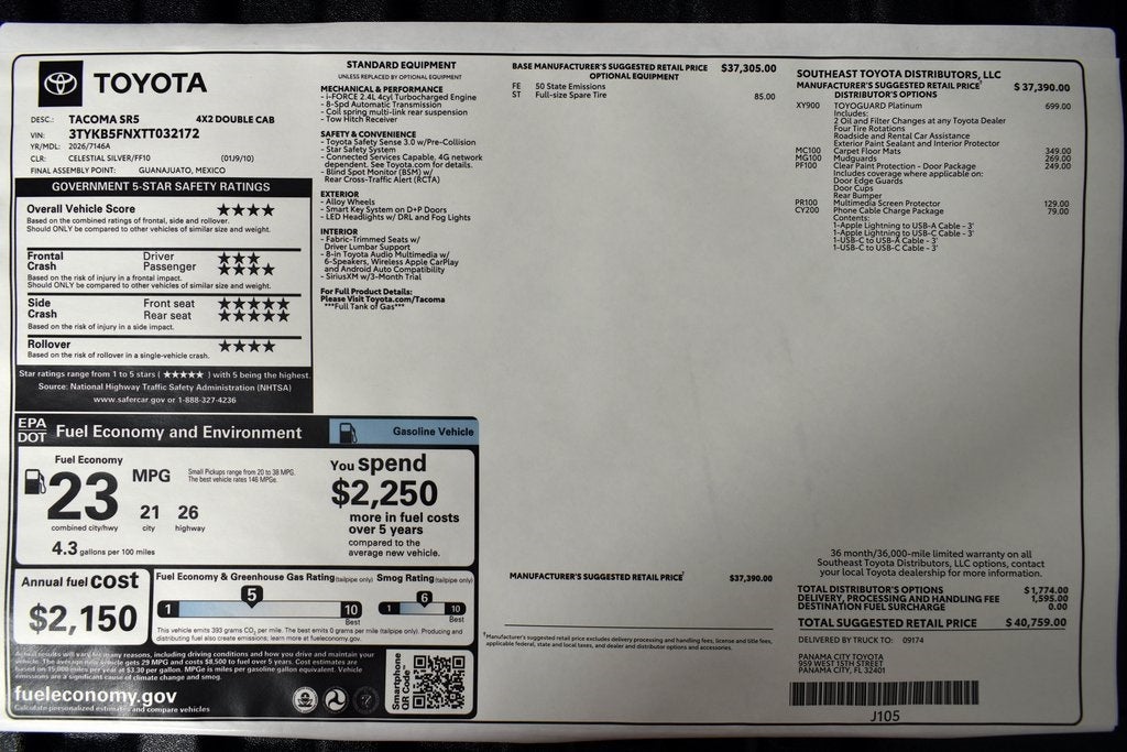 2026 Toyota Tacoma SR5