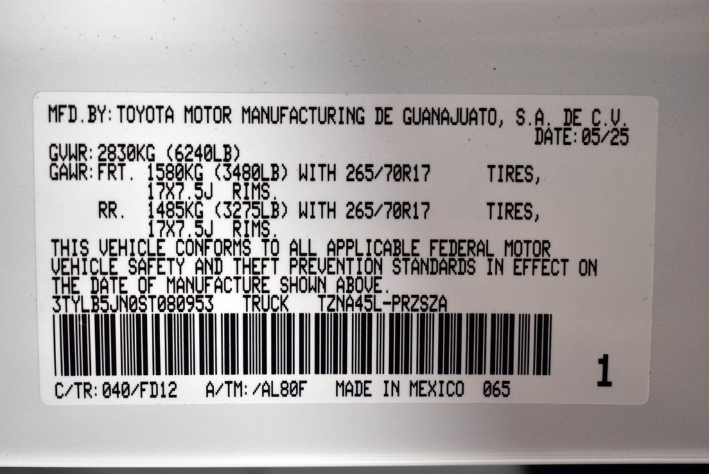 2025 Toyota Tacoma TRD Off-Road