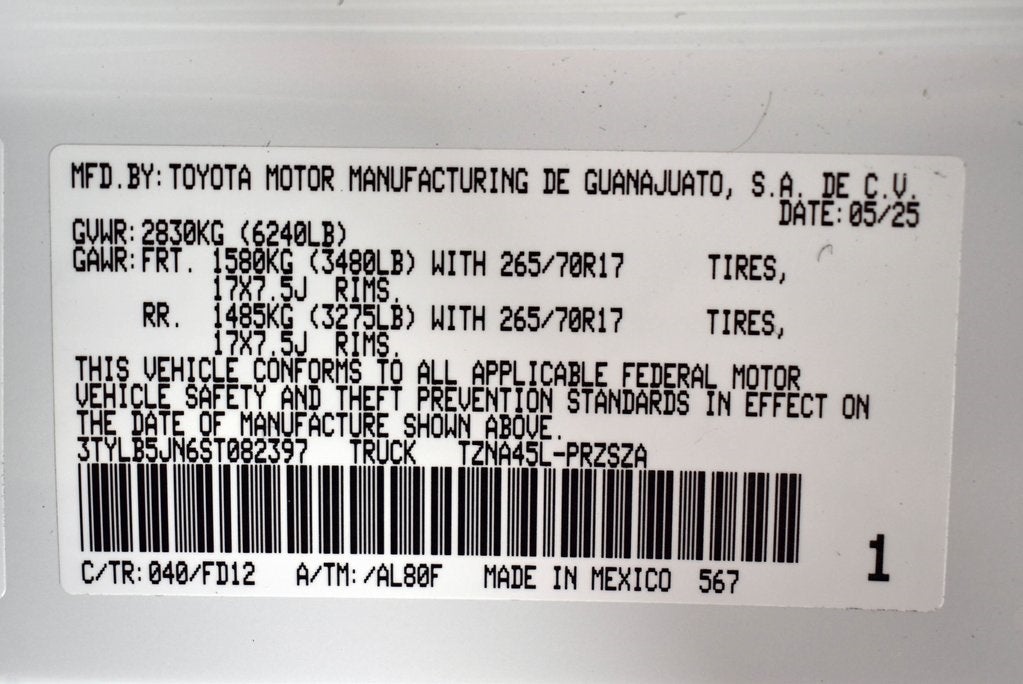 2025 Toyota Tacoma TRD Off-Road