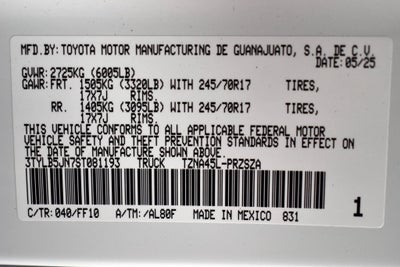 2025 Toyota Tacoma SR5