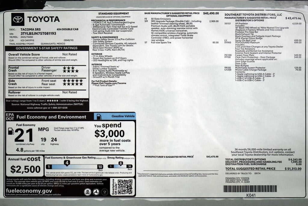 2025 Toyota Tacoma SR5