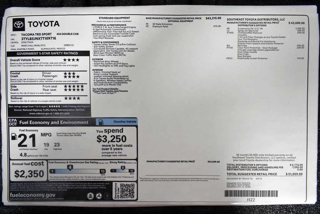 2026 Toyota Tacoma TRD Sport