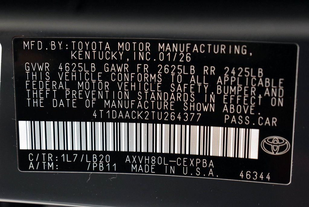 2026 Toyota Camry XSE