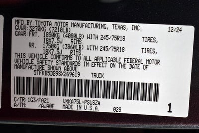 2025 Toyota Tundra SR