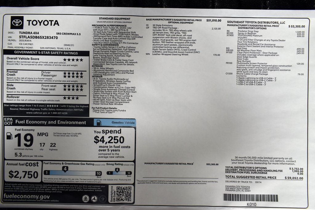 2025 Toyota Tundra SR5