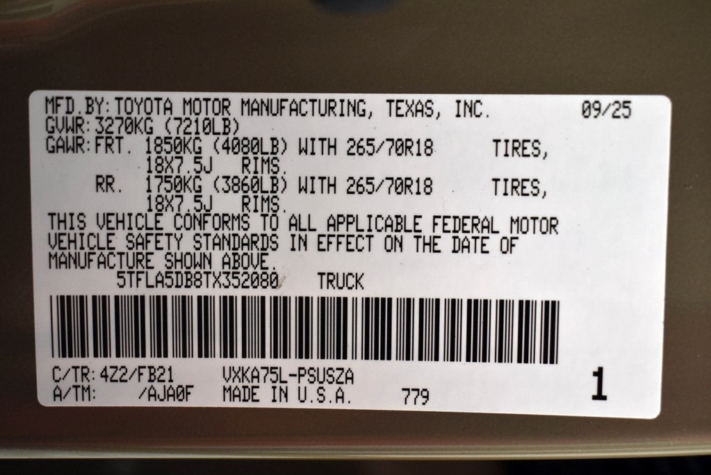 2026 Toyota Tundra SR5