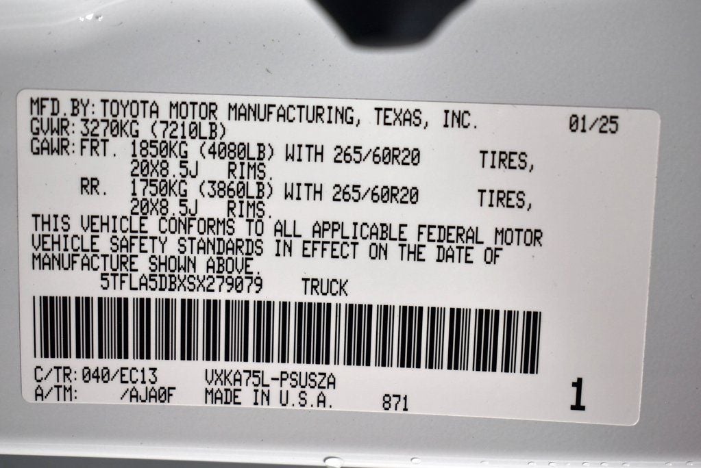 2025 Toyota Tundra SR5