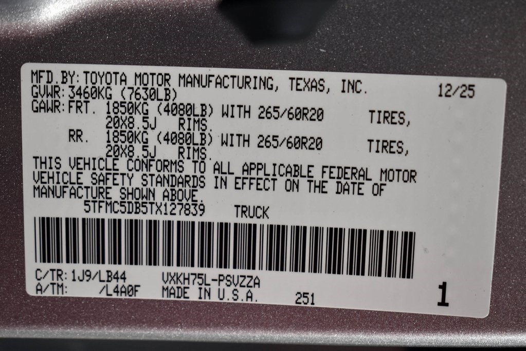 2026 Toyota Tundra i-FORCE MAX Tundra 1794 Edition