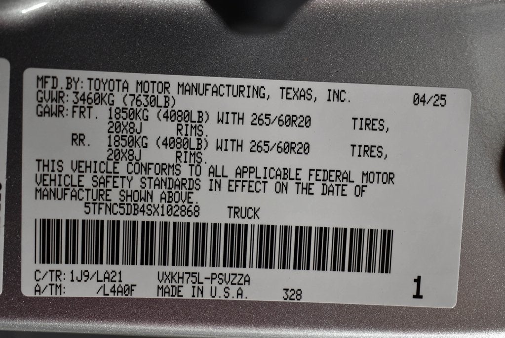 2025 Toyota Tundra i-FORCE MAX Tundra Platinum