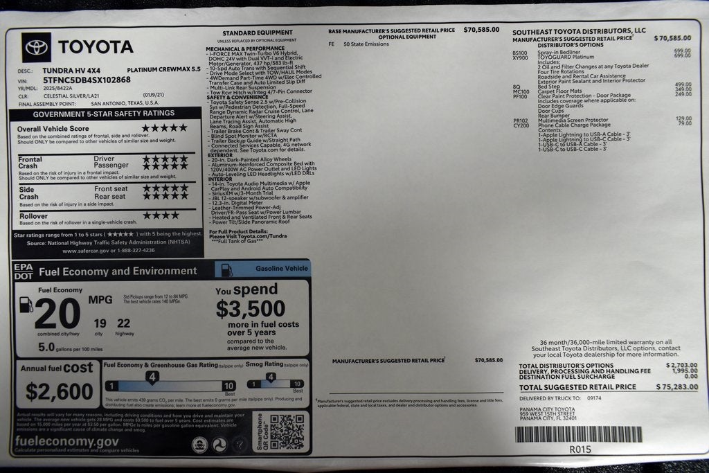 2025 Toyota Tundra i-FORCE MAX Tundra Platinum