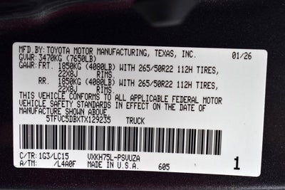 2026 Toyota Tundra i-FORCE MAX Tundra Capstone