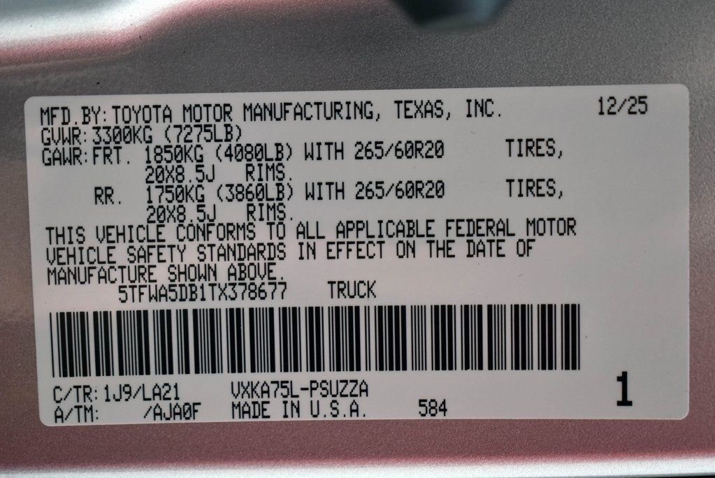 2026 Toyota Tundra Platinum