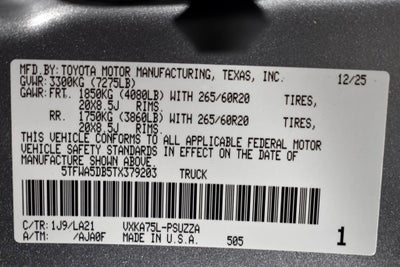 2026 Toyota Tundra Platinum