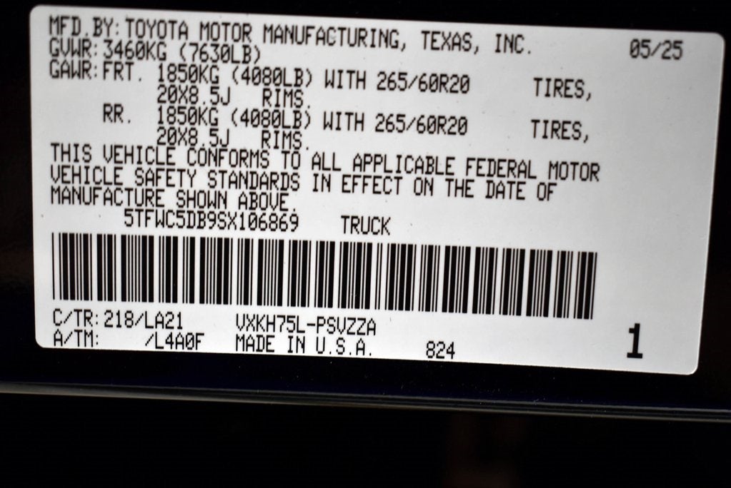 2025 Toyota Tundra i-FORCE MAX Tundra Platinum