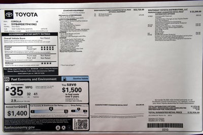 2026 Toyota Corolla LE