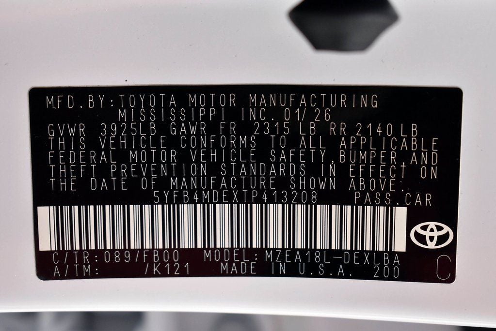 2026 Toyota Corolla LE