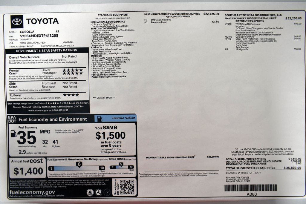 2026 Toyota Corolla LE