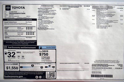 2026 Toyota Corolla Cross L