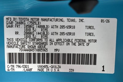 2026 Toyota Sequoia TRD Pro