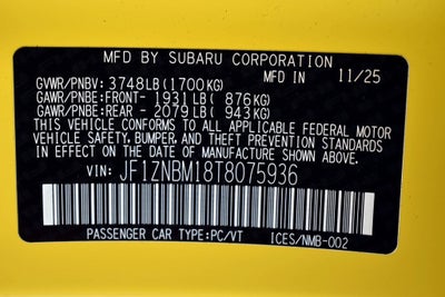 2026 Toyota GR86 Yuzu Edition