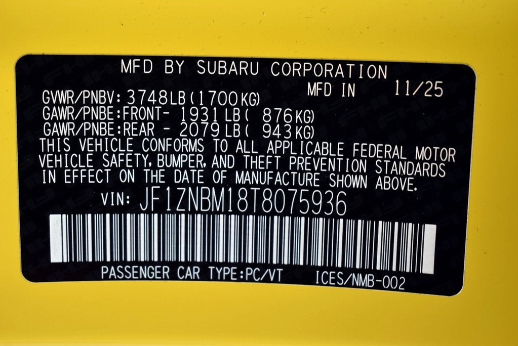 2026 Toyota GR86 Yuzu Edition