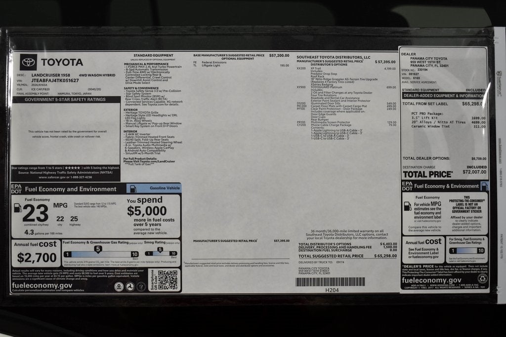 2026 Toyota Land Cruiser 1958