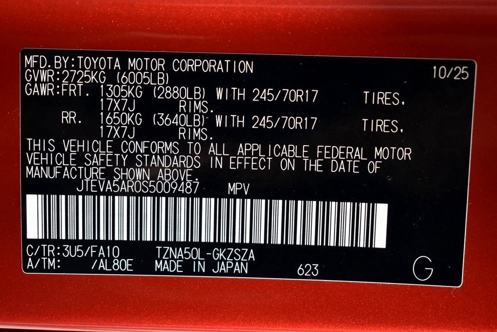 2025 Toyota 4Runner SR5