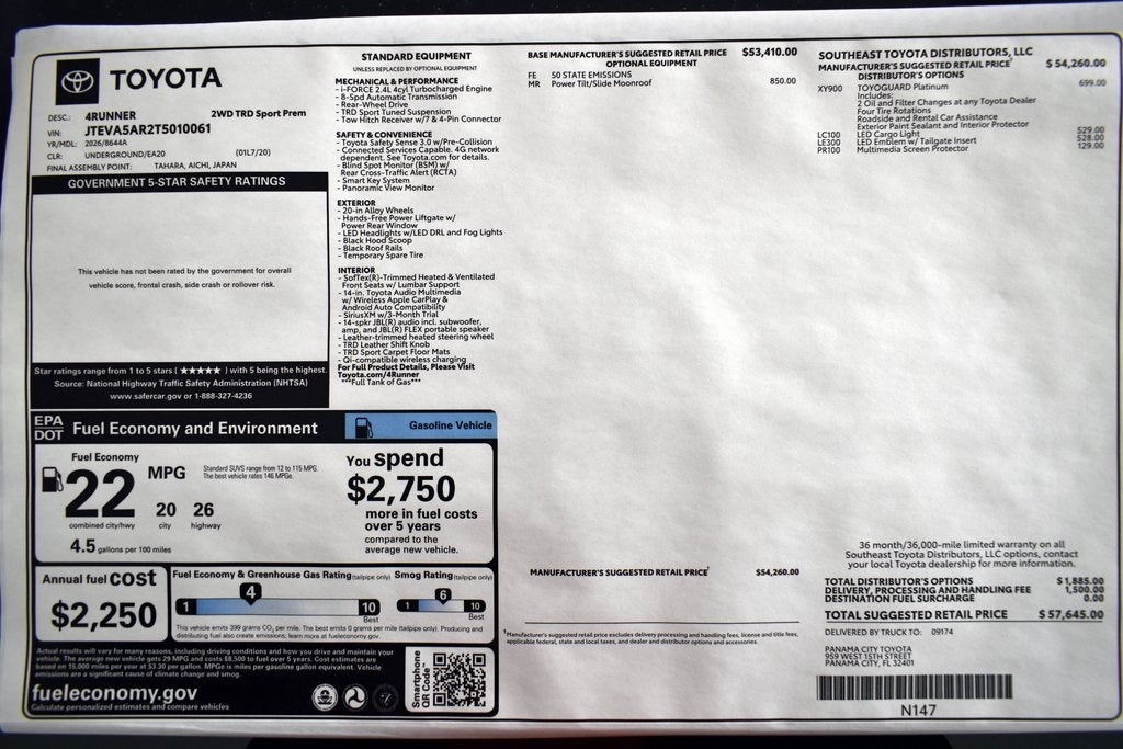 2026 Toyota 4Runner TRD Sport Premium