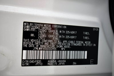 2025 Toyota RAV4 Hybrid LE