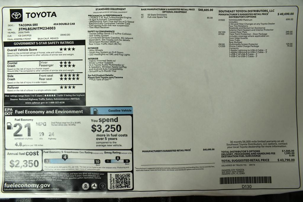 2026 Toyota Tacoma SR5