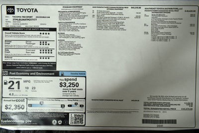 2026 Toyota Tacoma TRD Sport