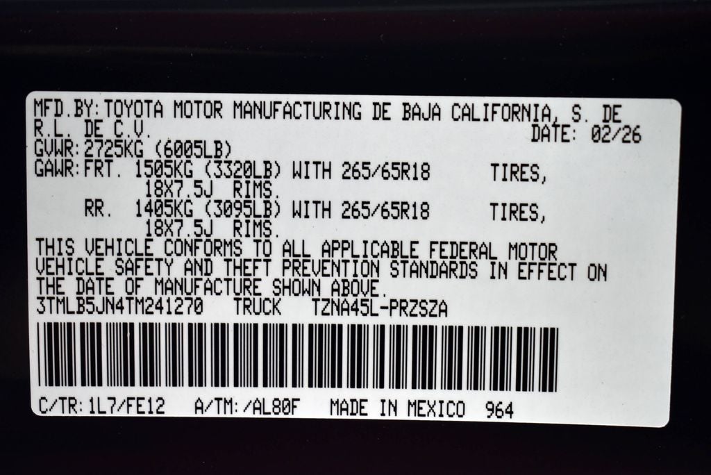 2026 Toyota Tacoma TRD Sport