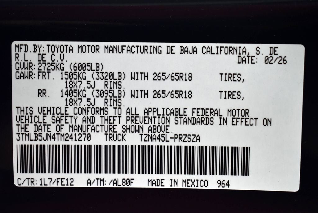 2026 Toyota Tacoma TRD Sport