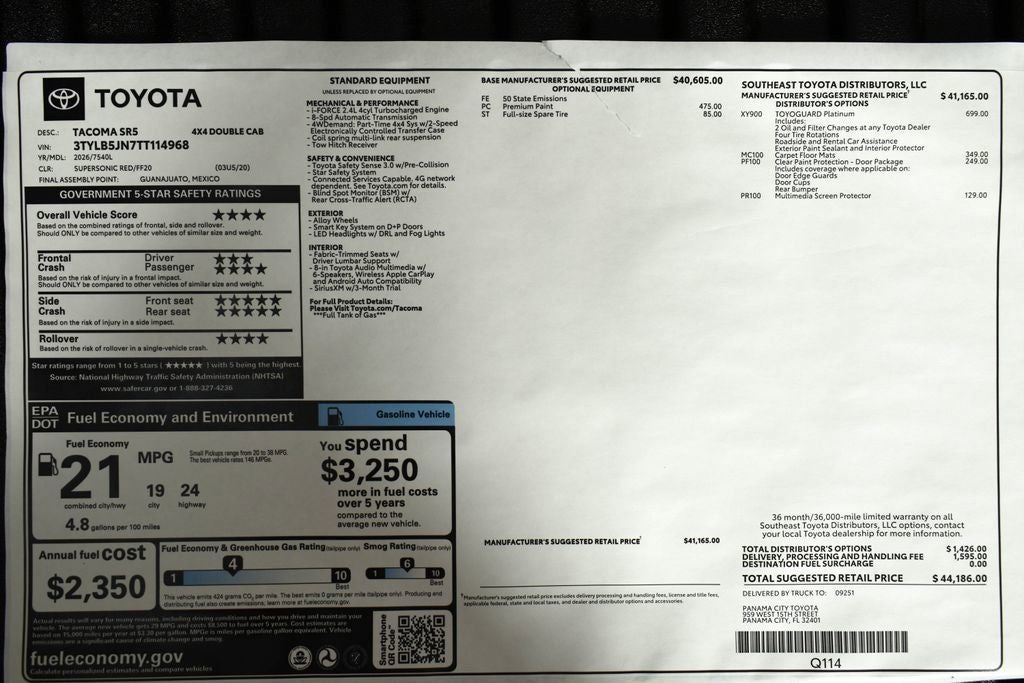 2026 Toyota Tacoma SR5