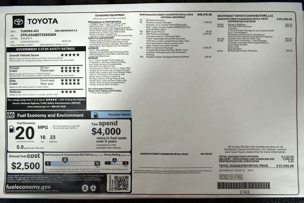 2026 Toyota Tundra SR5