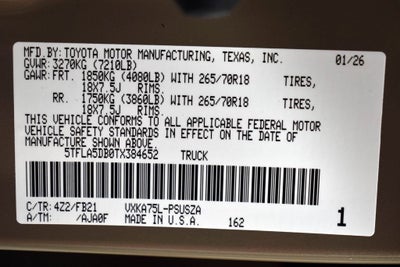 2026 Toyota Tundra SR5