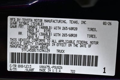 2026 Toyota Tundra SR5