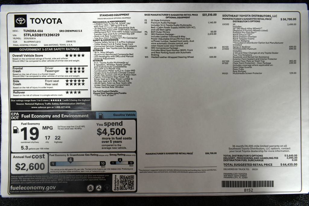 2026 Toyota Tundra SR5