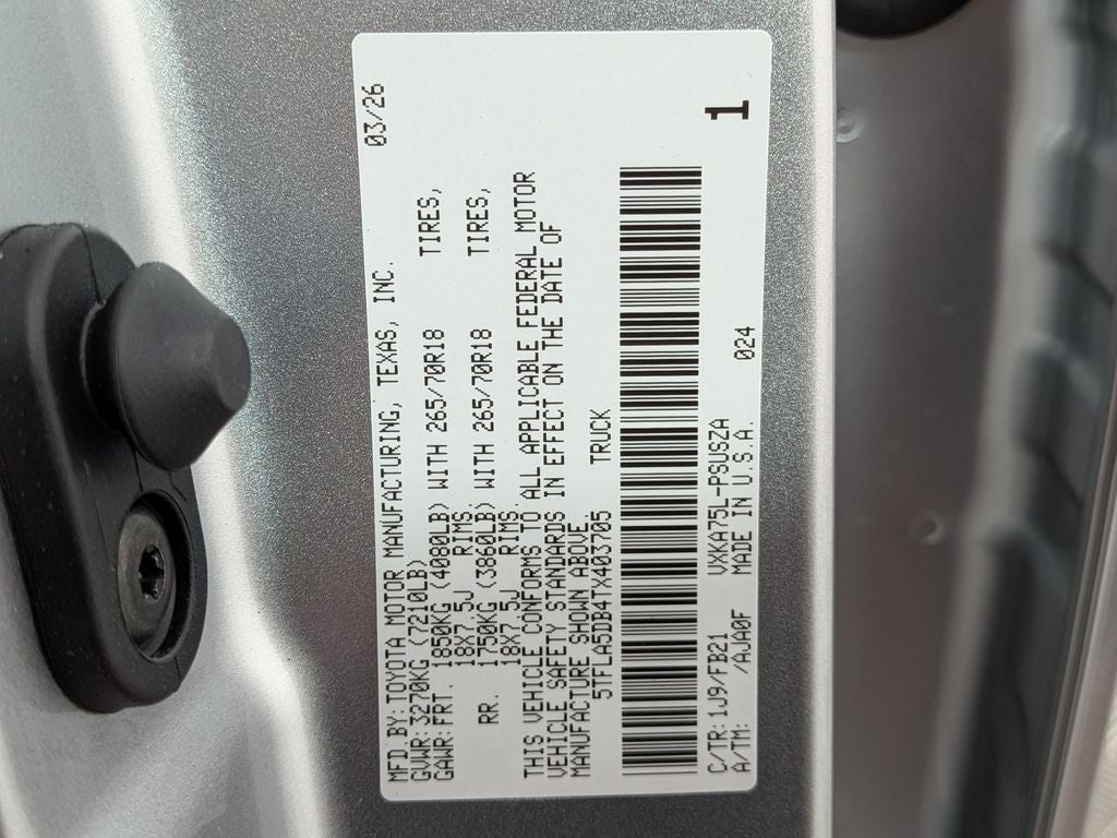 2026 Toyota Tundra SR5