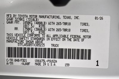 2026 Toyota Tundra SR5