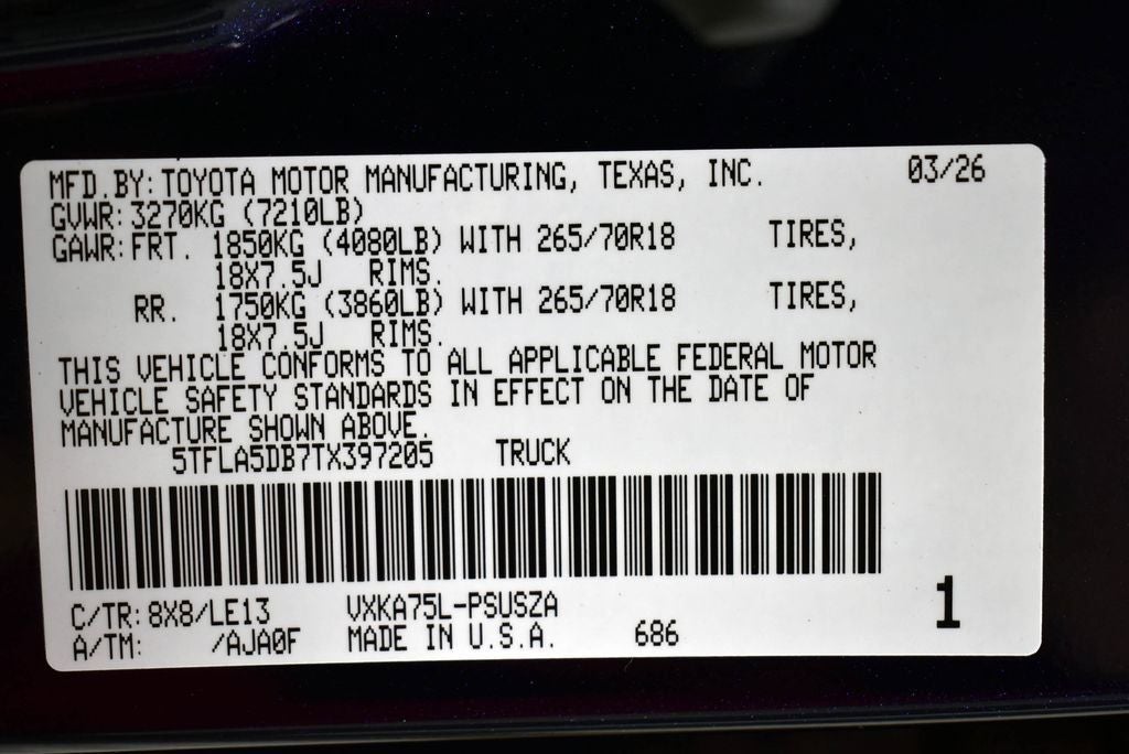 2026 Toyota Tundra SR5