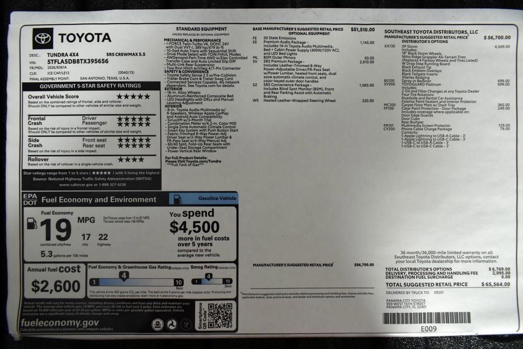 2026 Toyota Tundra SR5