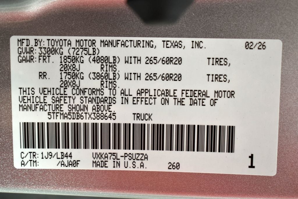 2026 Toyota Tundra 1794 Edition