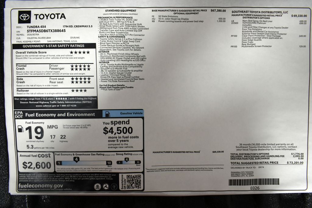 2026 Toyota Tundra 1794 Edition