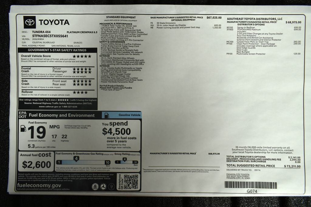 2026 Toyota Tundra Platinum