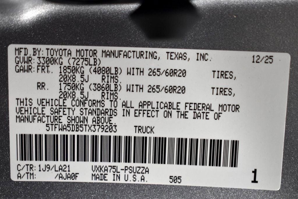 2026 Toyota Tundra Platinum