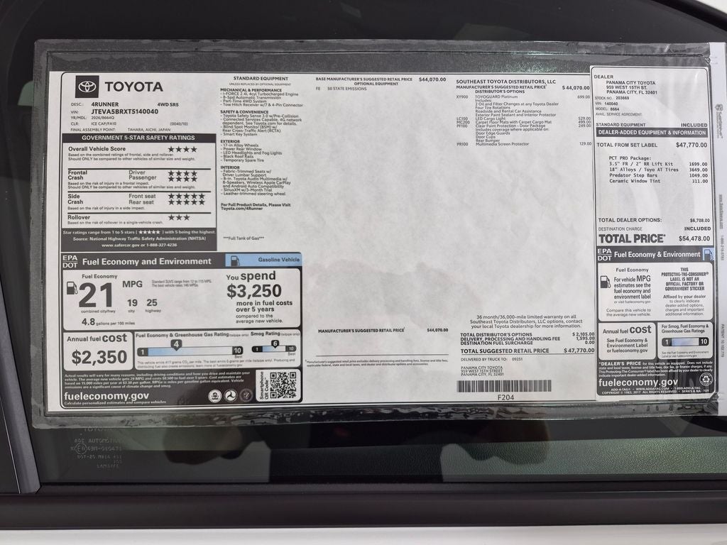2026 Toyota 4Runner SR5